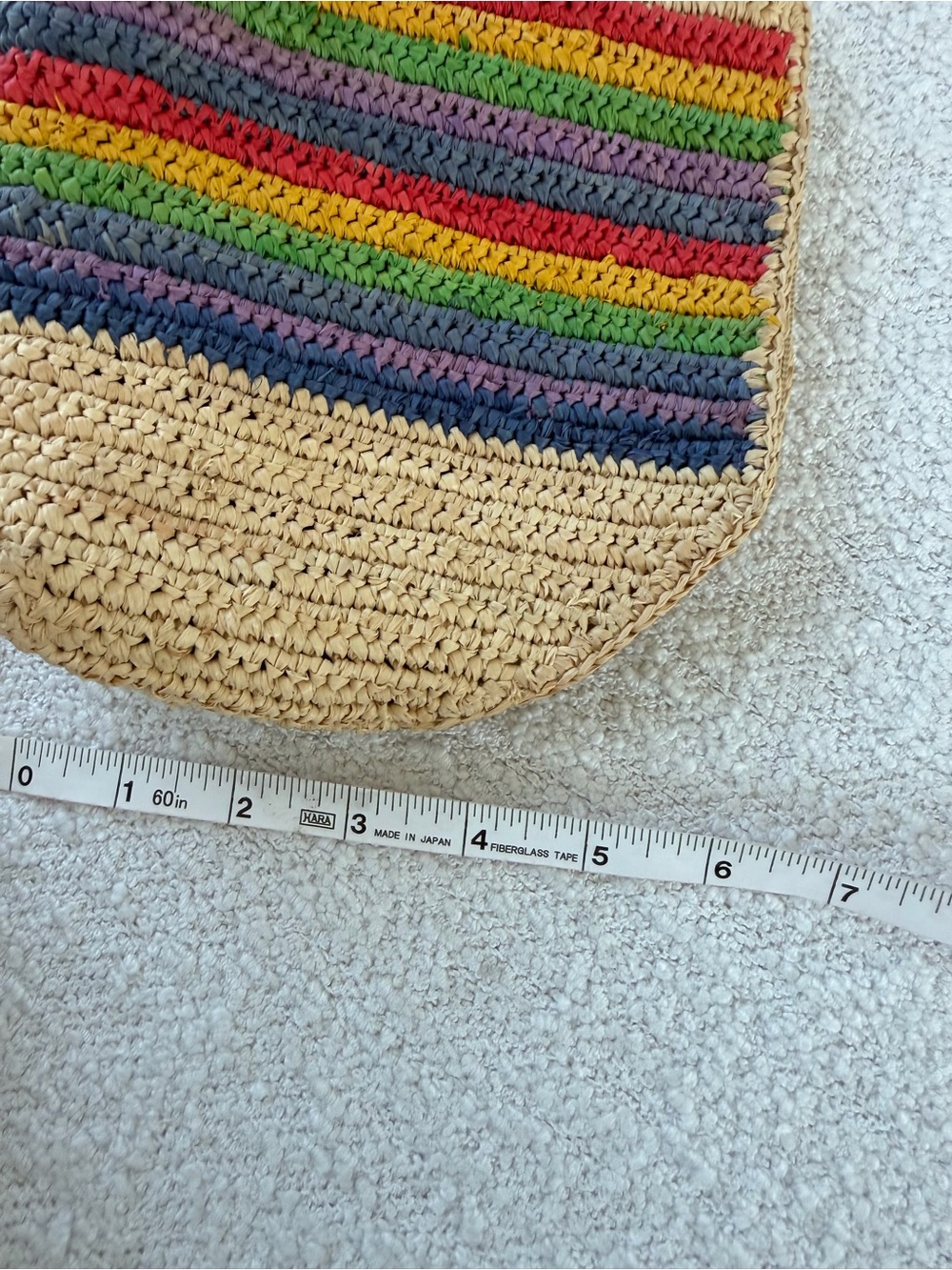 NEW Mar Y Sol raffia rainbow clutch - Picture 7 of 7